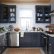 Black Kitchen Cabinets With White Tile Countertops