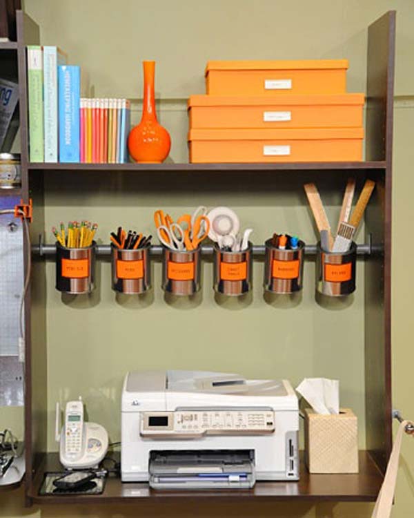 Office Diy Office Exquisite On Regarding Top 40 Tricks And DIY Projects To Organize Your Amazing 15 Diy Office