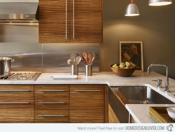 Kitchen Modern Wood Kitchen Cabinets Modern Cherry Wood Kitchen