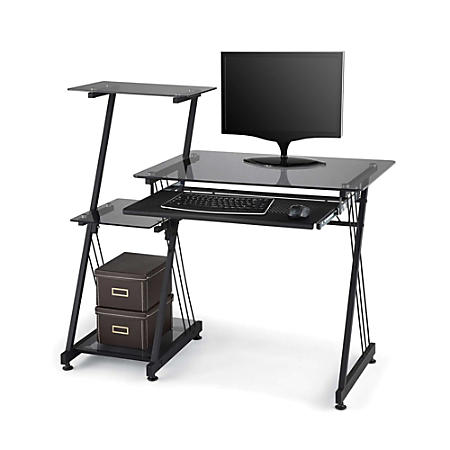 Furniture Office Depot Glass Computer Desk Stunning On Furniture