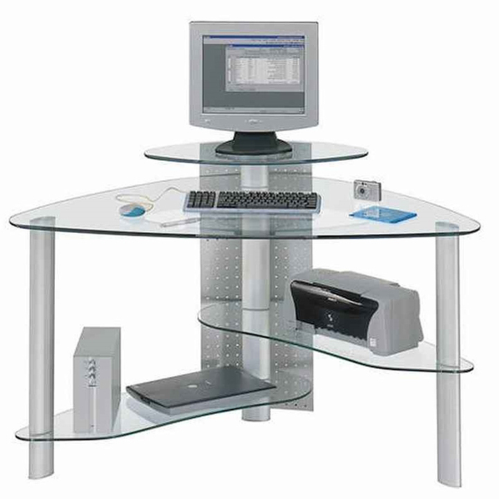 Furniture Office Depot Glass Computer Desk Office Depot Glass