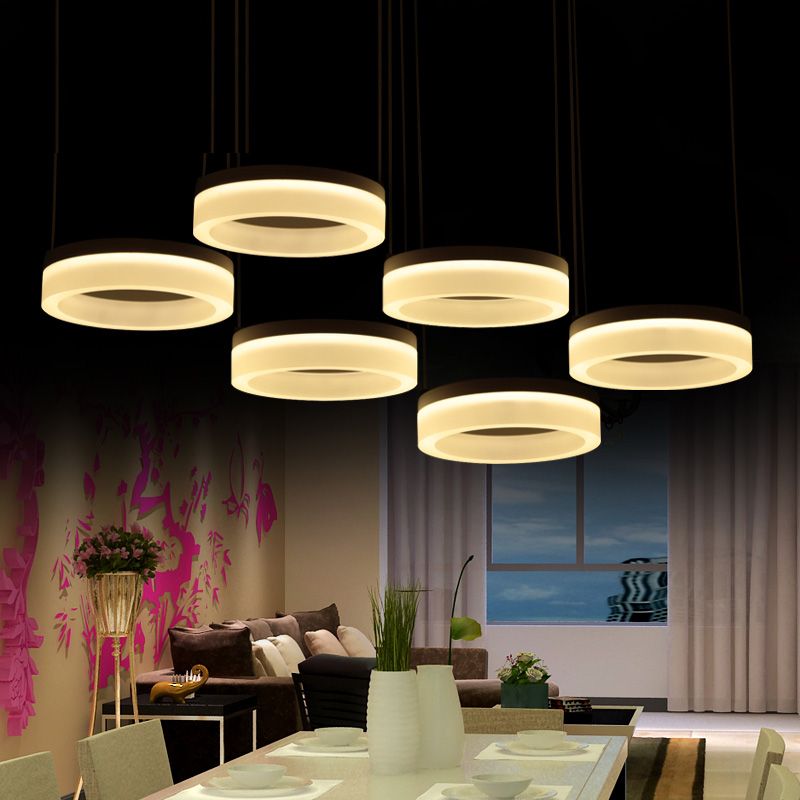 Office Office Pendant Light Simple On And 3 6 9 Pcs Modern Led