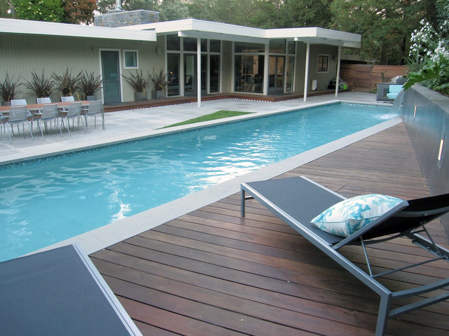 Floor Wood Patio With Pool Modern On Floor Pertaining To 20