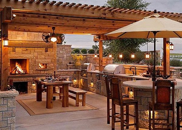 Home Backyard Kitchen Ideas Modest On Home Throughout Outdoor Diy