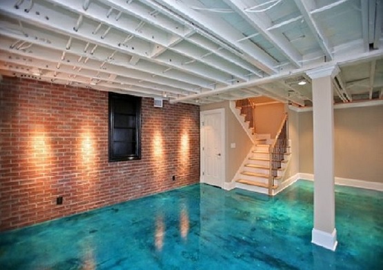 Floor Basement Floor Paint Ideas Paint Cement Basement Floor Ideas