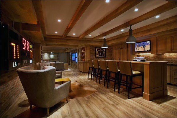 Floor Basement Wood Ceiling Ideas Excellent On Floor Tiles Planks