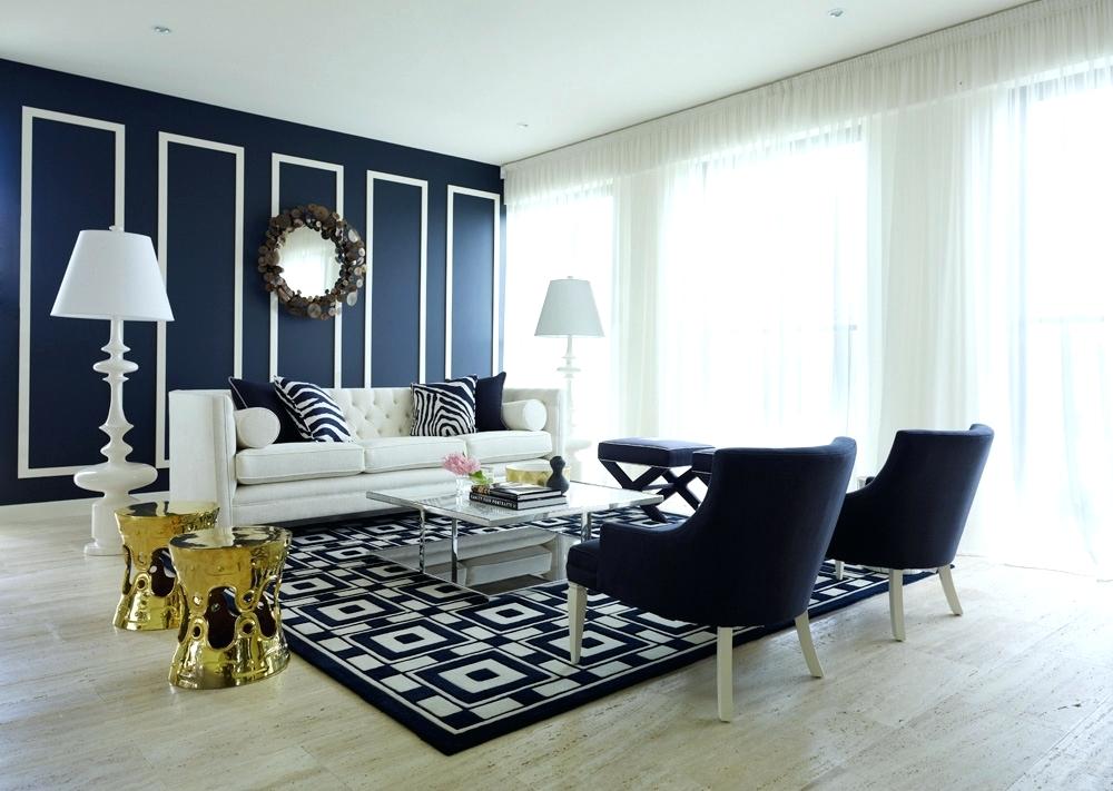Home Design Ideas: Navy Blue And White Living Room Ideas