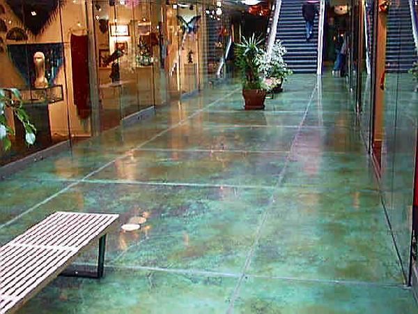 Home Blue Stained Concrete Patio Blue Stained Concrete Patio