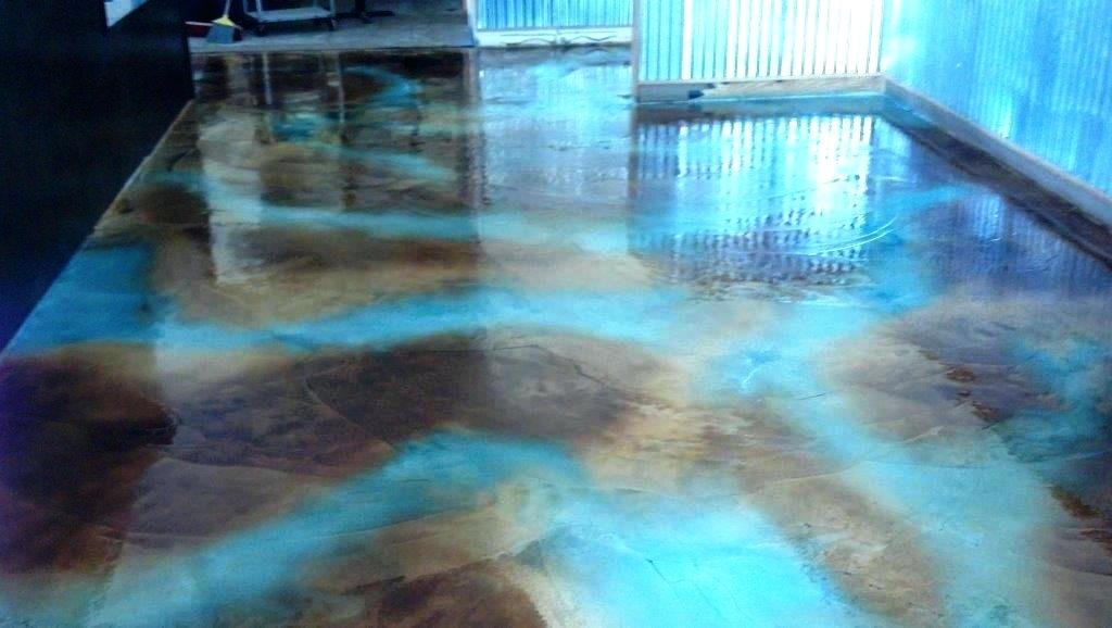 Home Blue Stained Concrete Patio Blue Stained Concrete Patio