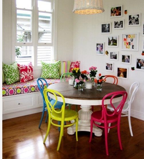 Furniture Colorful Dining Room Tables Colorful Dining Room Tables