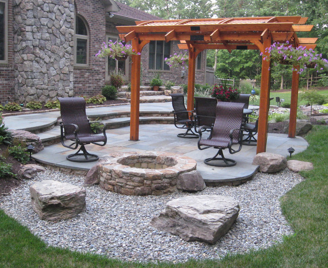 Floor Concrete Patio Designs With Fire Pit Concrete Patio Designs