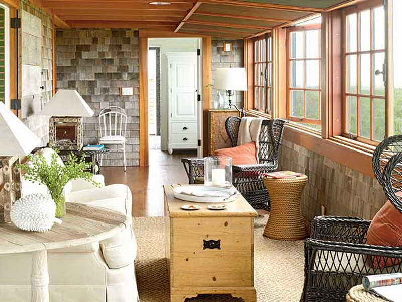 Living Room Cottage Sunroom Decorating Ideas Cottage Sunroom