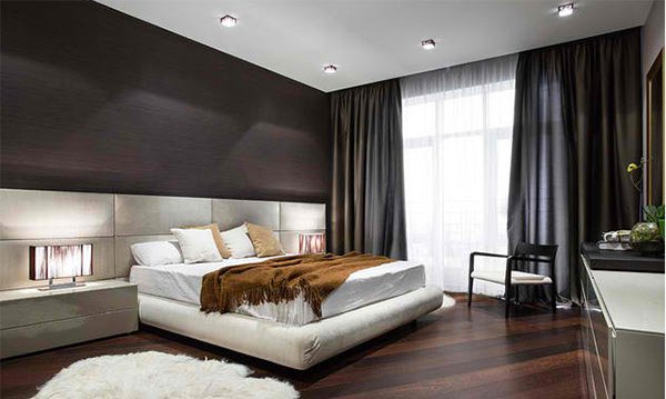 Floor Dark Wood Floor Bedroom Brilliant On Pertaining To 15