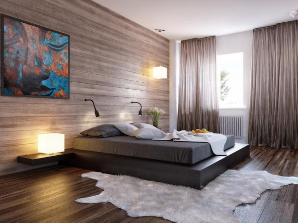 Floor Dark Wood Floor Bedroom Modest On Pertaining To