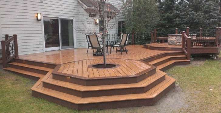 Other Deck Ideas With Fire Pit Interesting On Other Regard To