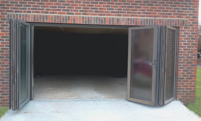 Home Folding Garage Doors Plain On Home Intended For Glass 26