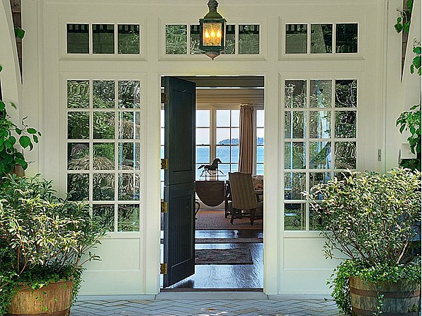 Home House Front Door Open Plain On Home Doors Opens Into