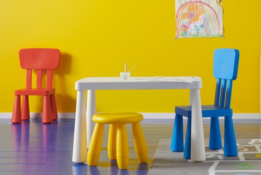 ikea childrens plastic table and chairs