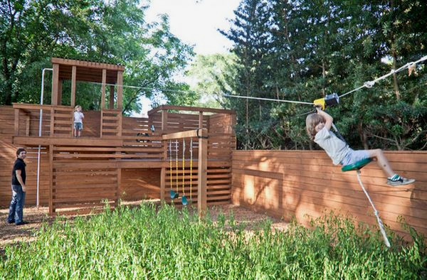 Home Kids Tree Houses With Zip Line Kids Tree House With Zip Line