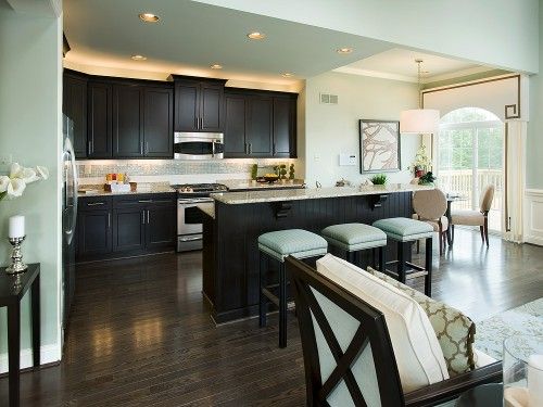 Kitchen Kitchen Wall Colors With Dark Cabinets Wonderful On Regard