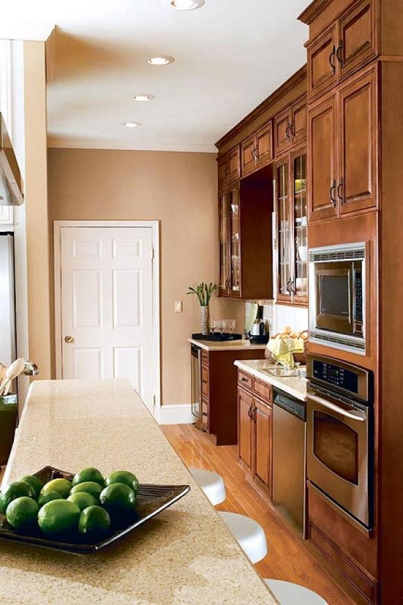 Kitchen Kitchen Wall Colors With Dark Cabinets Modest On Inside 79