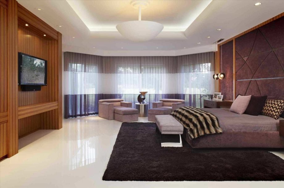 Bedroom Modern Mansion Master Bedroom With Tv Interesting On