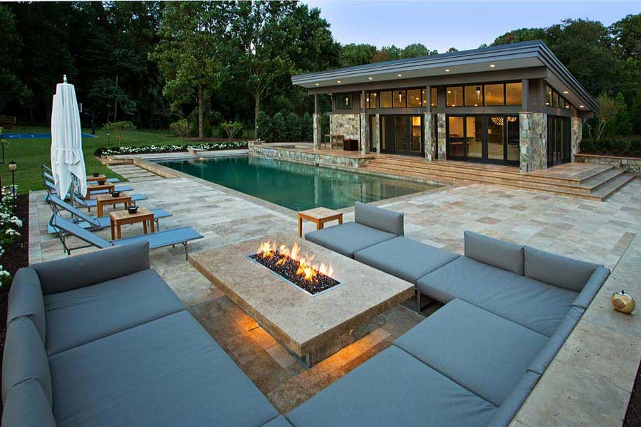 Home Modern Patio Fire Pit Modest On Home In Gas Outdoor Best 17