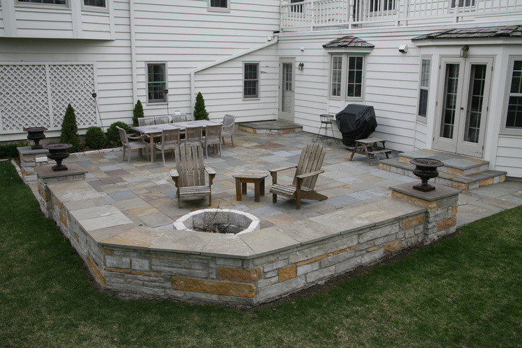 Floor Natural Patio Stones Incredible On Floor Throughout Awesome