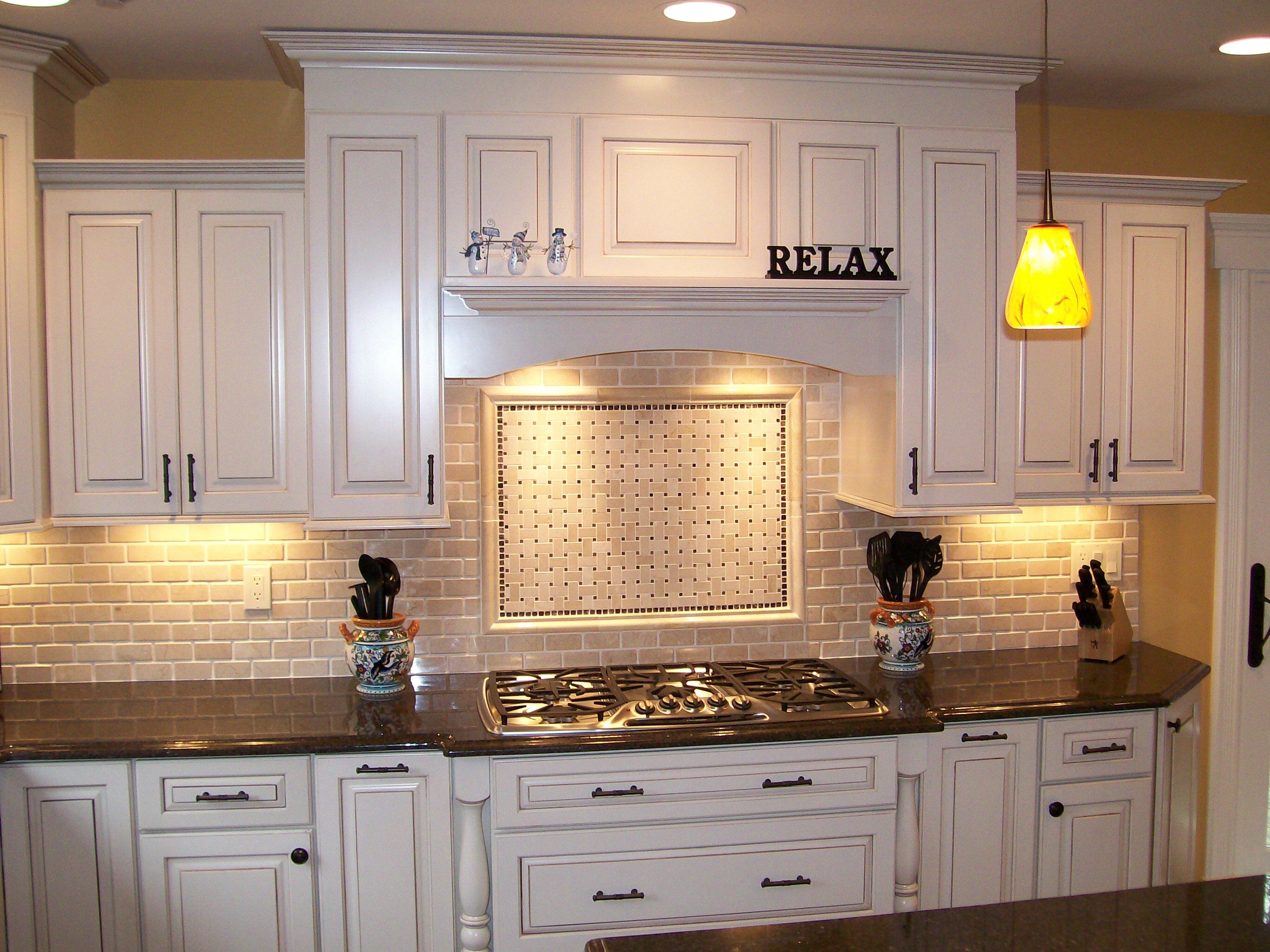 Kitchen Off White Kitchen Backsplash Lovely On Pertaining To