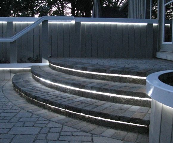 Home Outdoor Stair Lighting Lounge Perfect On Home Intended For