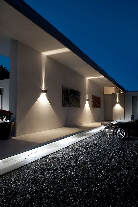 Home Outdoor Wall Lighting Ideas Modest On With Best