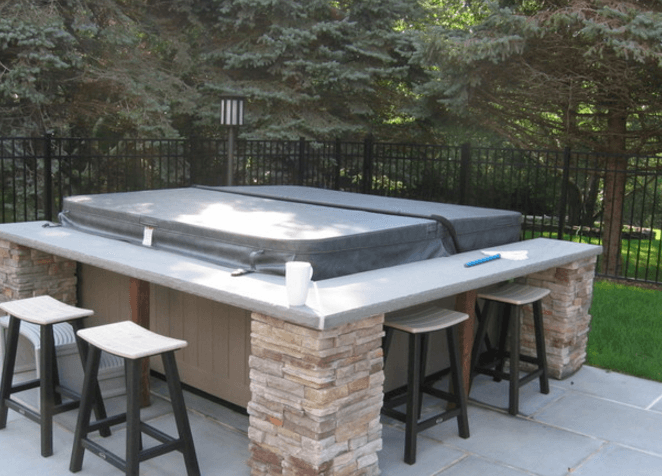Other Patio Ideas With Hot Tub Innovative On Other For Chic