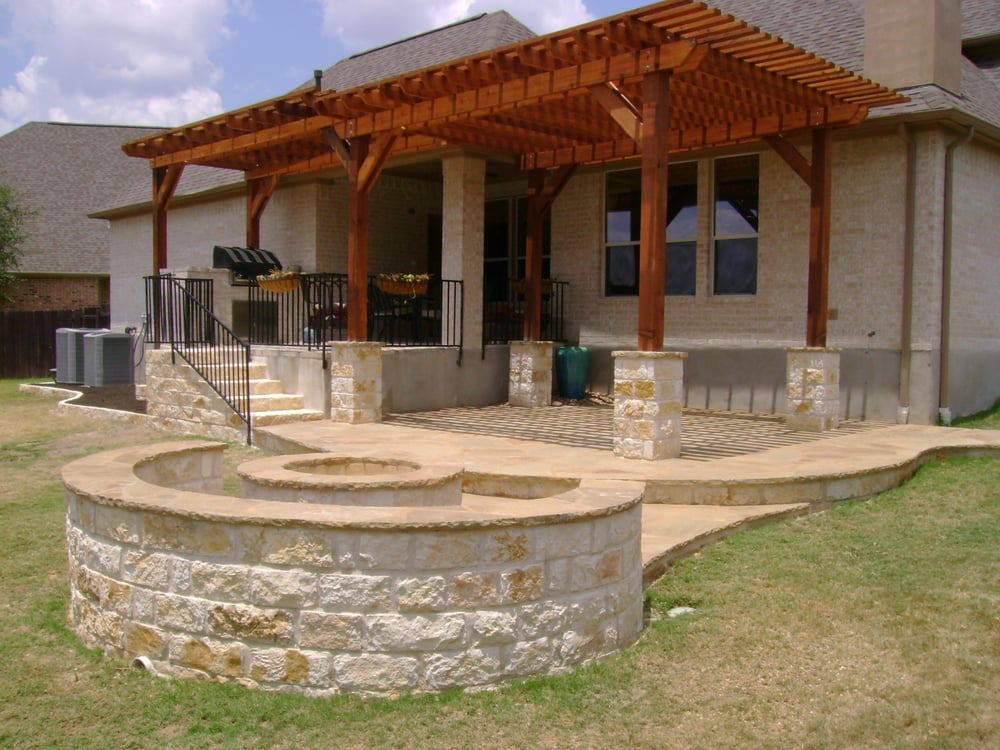 Other Patio With Fire Pit And Pergola Plain On Other Within Patios