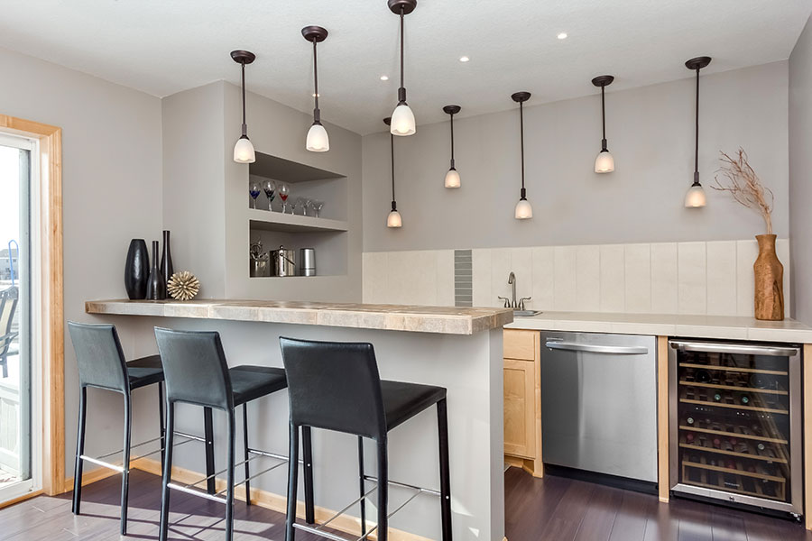 Interior Simple Basement Wet Bar Modest On Interior Pertaining To