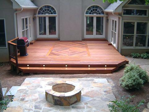Floor Simple Wood Patio Designs Imposing On Floor For Covered