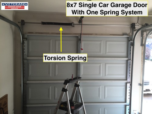 Home Single Car Garage Doors Fine On Home With Design Ideas 8