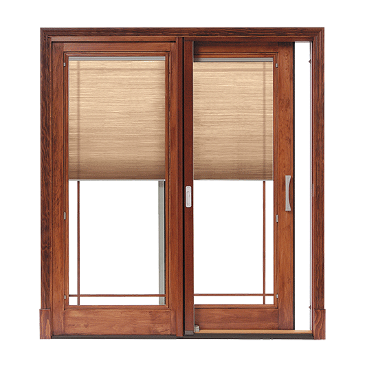 Think We Re Going To Get This To Replace Our Back Door Love That It Looks Like French Doors But It Patio Doors Vinyl Sliding Patio Door Sliding Patio Doors