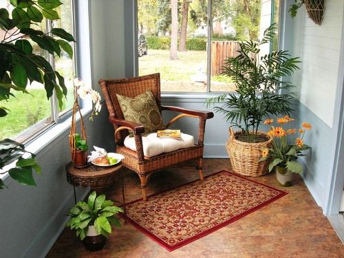 Interior Small Sunroom Modern On Interior Throughout Decorating