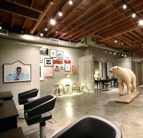 Interior Unfinished Basement Lighting Basement Lighting For