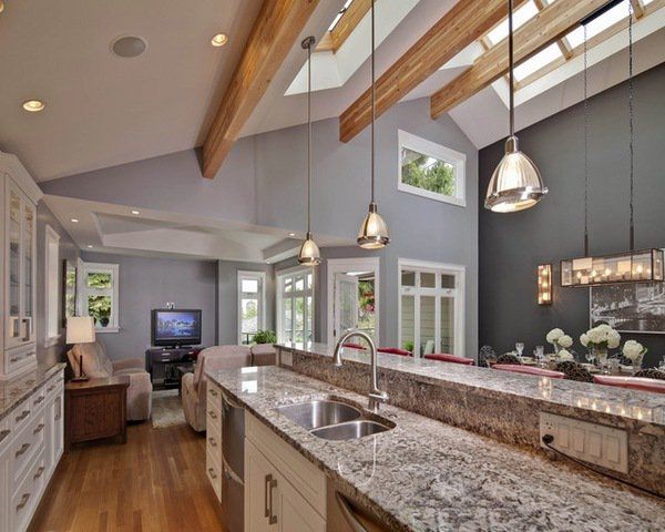 Interior Vaulted Ceiling Lighting Ideas Design Remarkable On