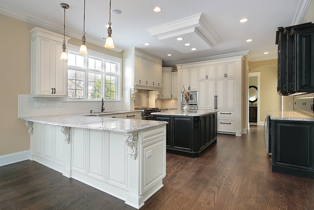 Floor White Kitchen Dark Wood Floor All White Kitchen With Dark