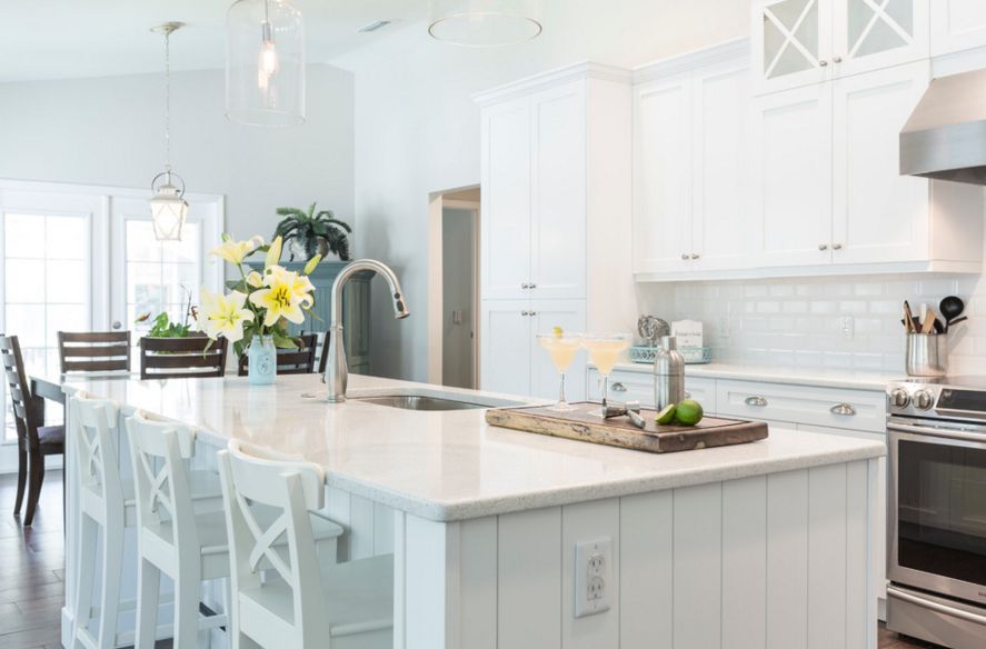 Kitchen White Stone Kitchen Countertops Modern On Inside Pure