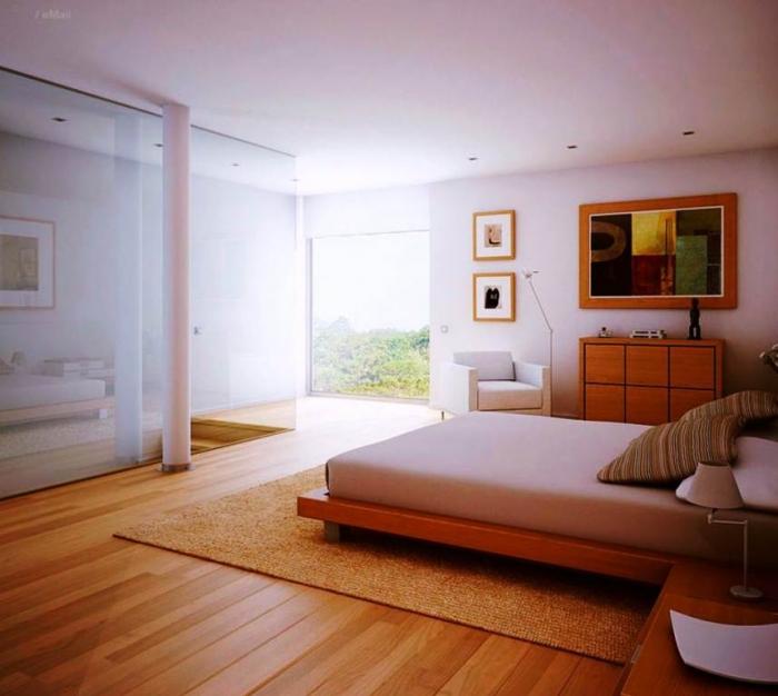 Floor Wood Floor Bedroom Plain On With 15 Amazing Designs