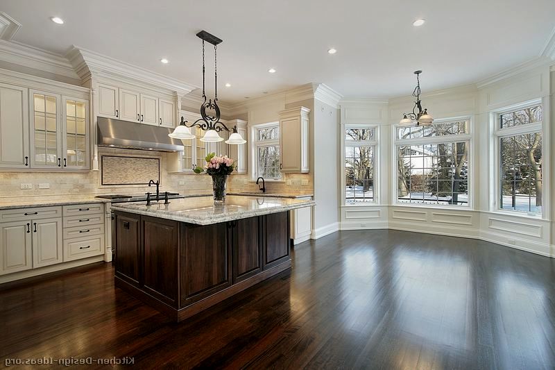 Kitchen Antique White Kitchen Dark Floors Excellent On Cabinets