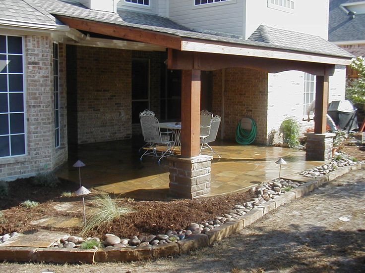 Home Attached Covered Patio Designs Nice On Home In To House Pool