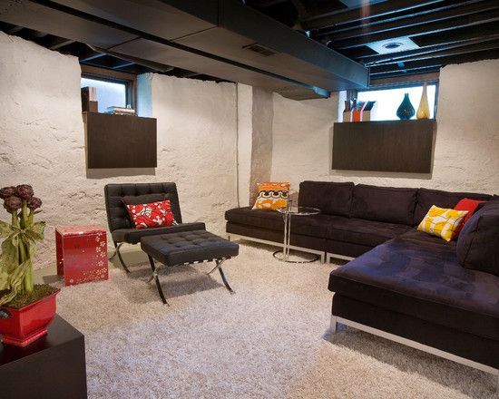 Home Basement Ideas With Low Ceilings Excellent On Home