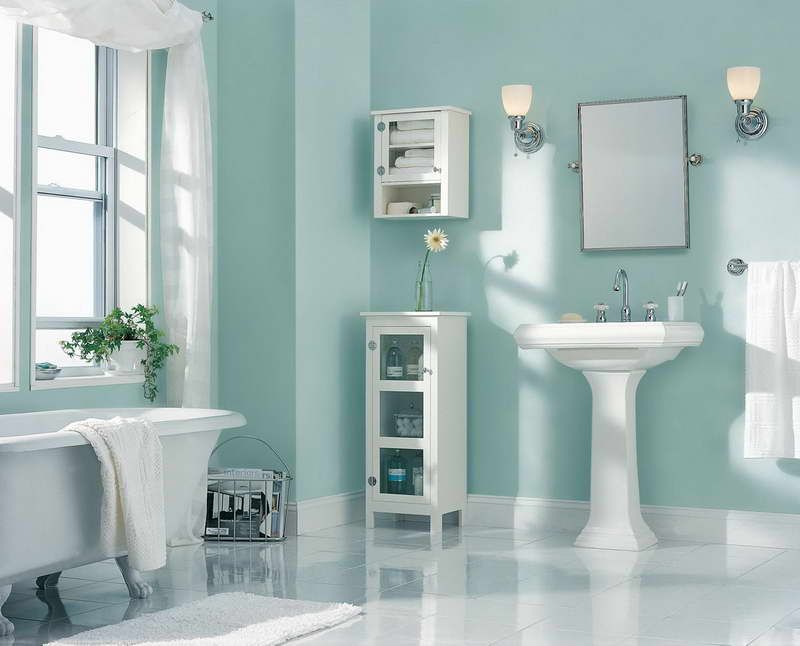 Bathroom Bathroom Color Ideas Blue Fine On With Painting White Drapery And Light 0 Bathroom Color Ideas Blue
