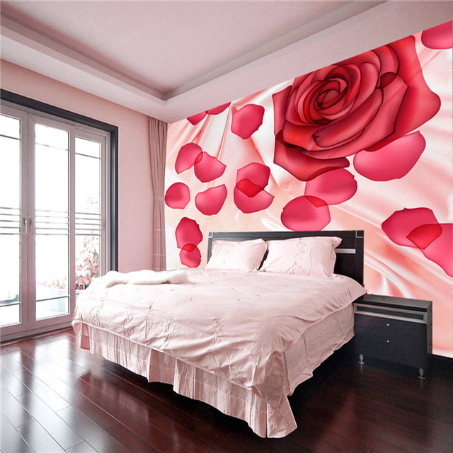 Bedroom Bedroom Wall Decor Romantic Nice On Rose Petal Photo