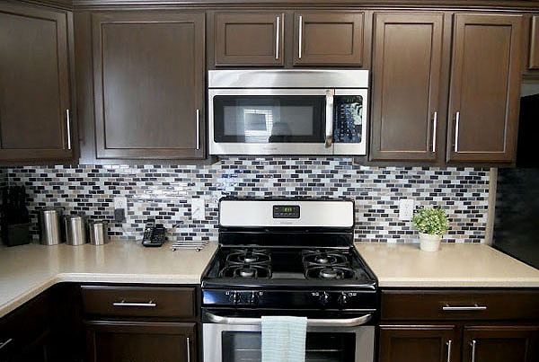 Kitchen Brown Painted Kitchen Cabinets Beautiful On In Before And