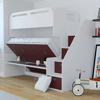 Bedroom Bunk Bed With Desk Bunk Bed With Desk White Bunk Bed With